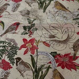 Pottery Barn Duvet Cover with Red and Green Bird Design 💫 jj‎